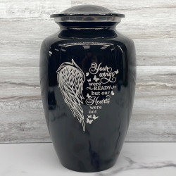 Customer Gallery - Your Wings Were Ready Cremation Urn - Jet Black