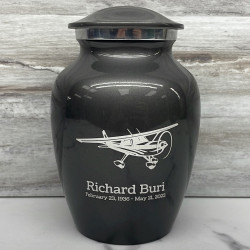 Customer Gallery - Airplane Sharing Urn - Gunmetal Gray