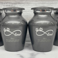 Customer Gallery - Keepsake Infinite Love Pet Cremation Urn - Gunmetal Gray
