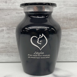 Customer Gallery - Keepsake Loving Cat Pet Cremation Urn - Jet Black