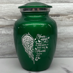 Customer Gallery - Your Wings Were Ready Sharing Urn - Shamrock Green