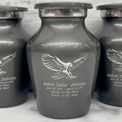 Customer Gallery - Eagle Keepsake Urn - Gunmetal Gray