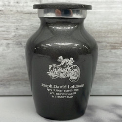 Customer Gallery - Motorcycle II Keepsake Urn - Gunmetal Gray