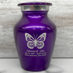 Customer Gallery - Butterfly Keepsake Urn - Purple Luster