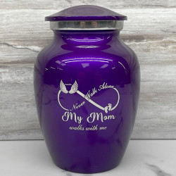 Customer Gallery - My Mom Walks With Me Sharing Urn - Purple Luster
