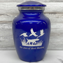 Customer Gallery - Hunting Dog Sharing Urn - Midnight Blue