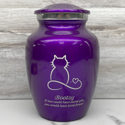 Customer Gallery - Infinite Love Cat Cremation Urn - Purple Luster