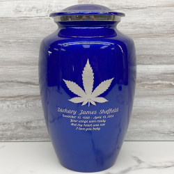 Customer Gallery - Marijuana Cremation Urn - Midnight Blue