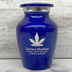 Customer Gallery - Marijuana Keepsake Urn - Midnight Blue