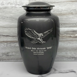 Customer Gallery - Eagle Cremation Urn - Gunmetal Gray