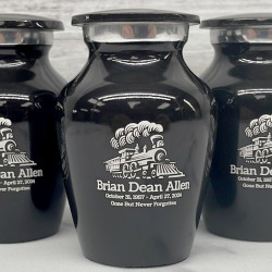 Customer Gallery - Train Keepsake Urn - Jet Black