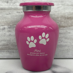 Customer Gallery - Keepsake Pawprints Pet Cremation Urn - Rose Pink