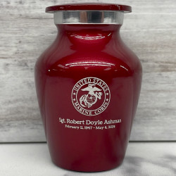 Customer Gallery - Marine Corps Keepsake Urn - Ruby Red