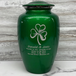 Customer Gallery - Shamrock Cremation Urn - Shamrock Green