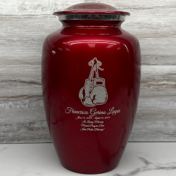 Customer Gallery - Boxing Gloves Cremation Urn - Ruby Red
