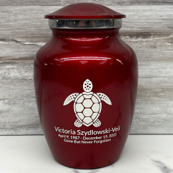 Customer Gallery - Sea Turtle Sharing Urn - Ruby Red