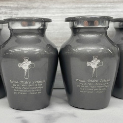 Customer Gallery - Jesus Crucifix Keepsake Urn - Gunmetal Gray