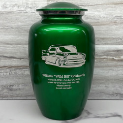 Customer Gallery - Classic Car Cremation Urn - Shamrock Green