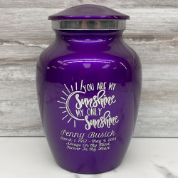 Customer Gallery - You Are My Sunshine Sharing Urn - Purple Luster