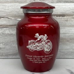 Customer Gallery - Motorcycle II Sharing Urn - Ruby Red