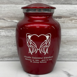 Customer Gallery - Angel Heart Sharing Urn - Ruby Red