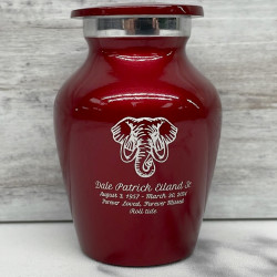 Customer Gallery - Elephant Keepsake Urn - Ruby Red