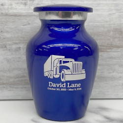 Customer Gallery - Semi Truck Keepsake Urn - Midnight Blue