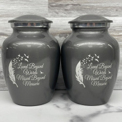 Customer Gallery - Loved Beyond Words Sharing Urn - Gunmetal Gray