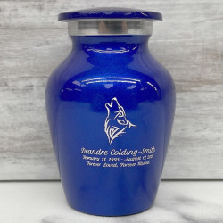 Customer Gallery - Wolf Keepsake Urn - Midnight Blue