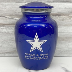 Customer Gallery - Dallas Star Sharing Urn - Midnight Blue