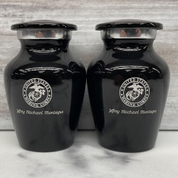 Customer Gallery - Marines Keepsake Urn - Jet Black