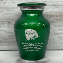 Customer Gallery - Fifth Wheel Camper Keepsake Urn - Shamrock Green