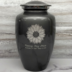 Customer Gallery - Sunflower Cremation Urn - Gunmetal Gray