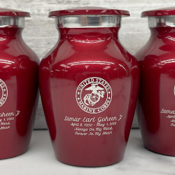 Customer Gallery - Marine Corps Keepsake Urn - Ruby Red