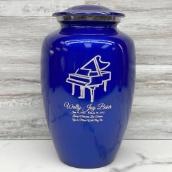 Customer Gallery - Piano Cremation Urn - Midnight Blue