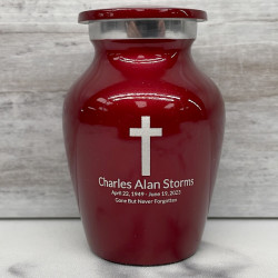 Customer Gallery - Cross Keepsake Urn - Ruby Red
