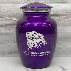 Customer Gallery - Offroad Truck Sharing Urn - Purple Luster