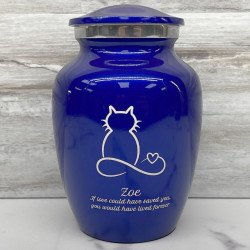 Customer Gallery - Infinite Love Cat Cremation Urn - Midnight Blue