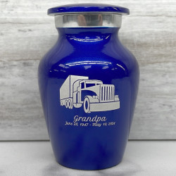 Customer Gallery - Semi Truck Keepsake Urn - Midnight Blue
