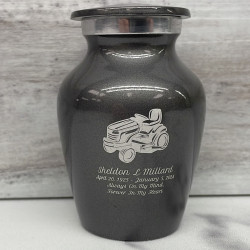 Customer Gallery - Riding Lawn Mower Keepsake Urn - Gunmetal Gray