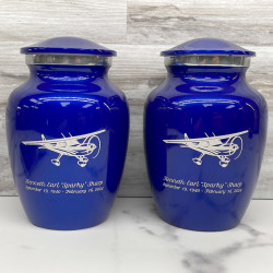 Customer Gallery - Airplane Sharing Urn - Midnight Blue