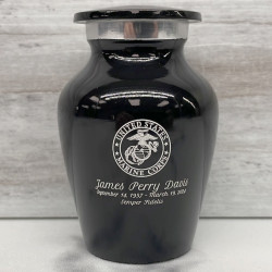 Customer Gallery - Marines Keepsake Urn - Jet Black