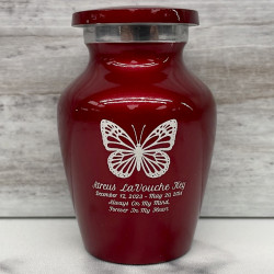 Customer Gallery - Butterfly Keepsake Urn - Ruby Red