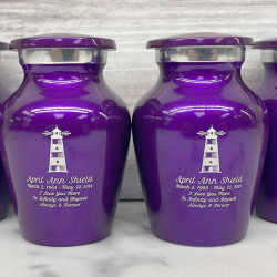 Customer Gallery - Lighthouse Keepsake Urn - Purple Luster
