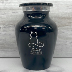 Customer Gallery - Keepsake Infinite Love Cat Cremation Urn - Jet Black