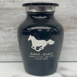 Customer Gallery - Horse Keepsake Urn - Jet Black
