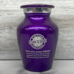 Customer Gallery - Return to Sender Keepsake Urn - Purple Luster