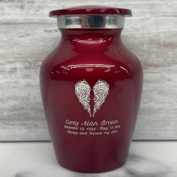 Customer Gallery - Angel Wings Keepsake Urn - Ruby Red