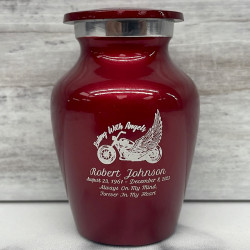 Customer Gallery - Riding with Angels Keepsake Urn - Ruby Red