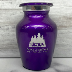 Customer Gallery - Travel Trailer Camper Keepsake Urn - Purple Luster